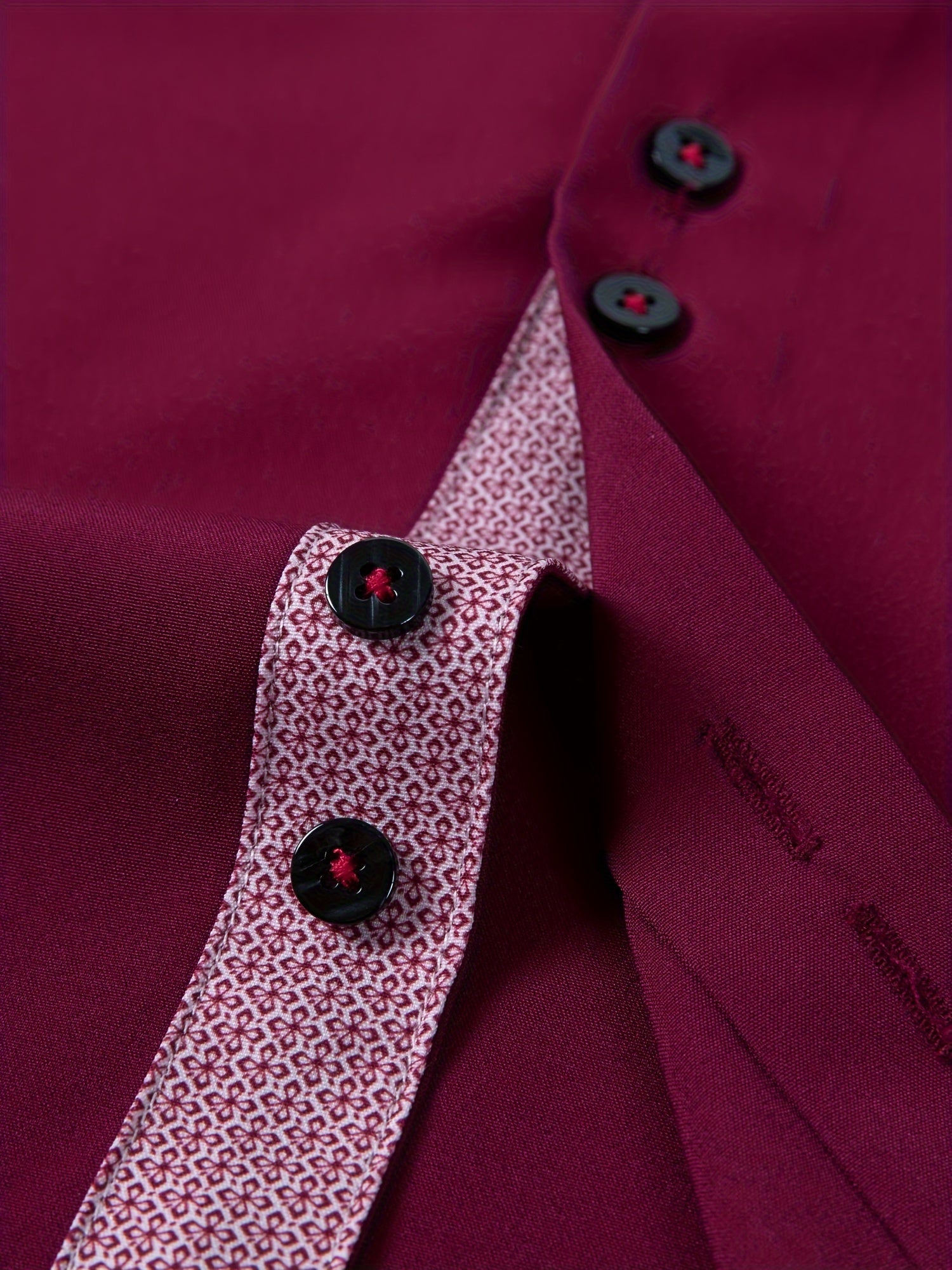 Men's Stylish  Long Sleeve Button-Up Shirt