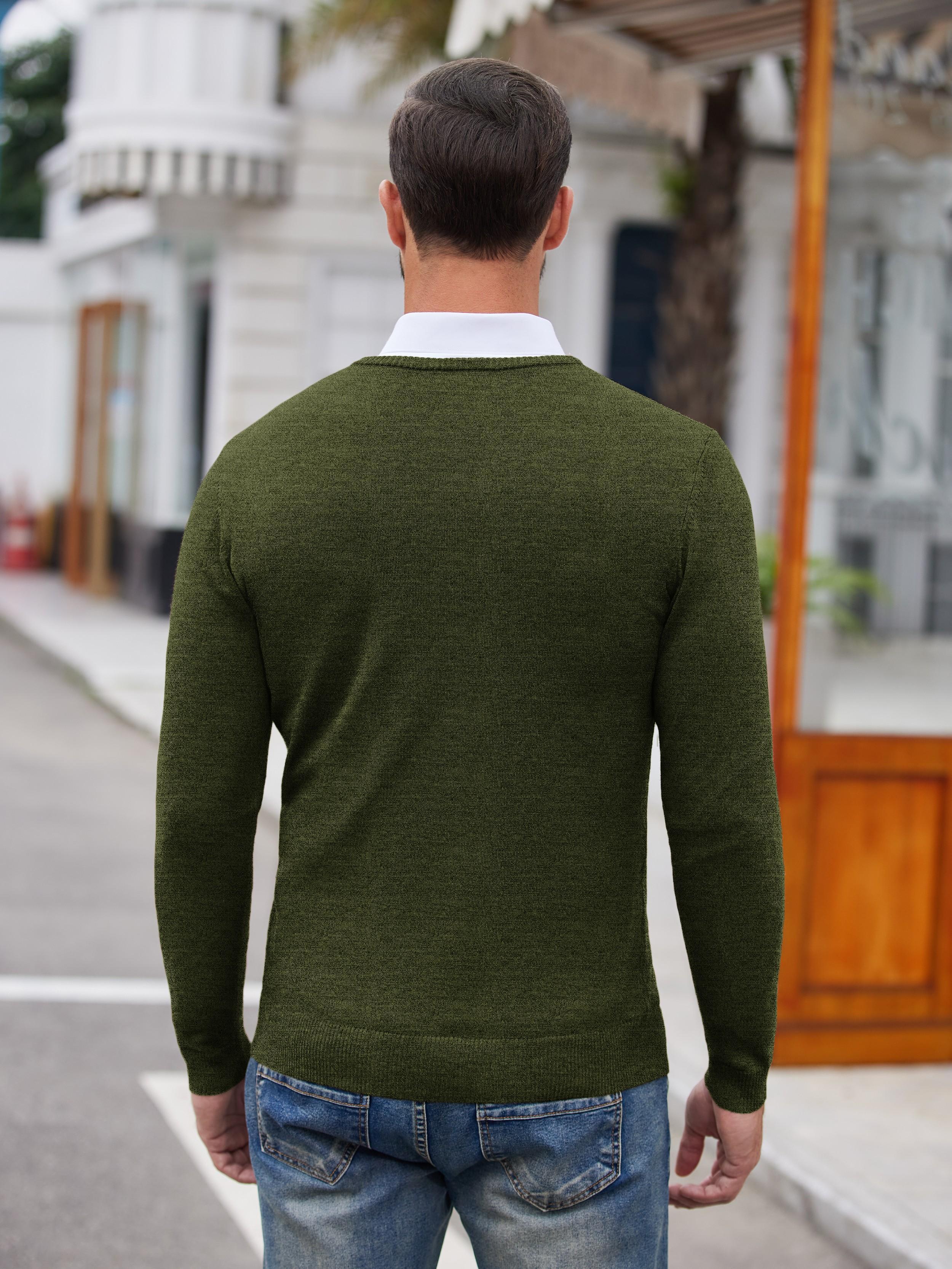 Men's Slim Fit Crew Neck Sweater