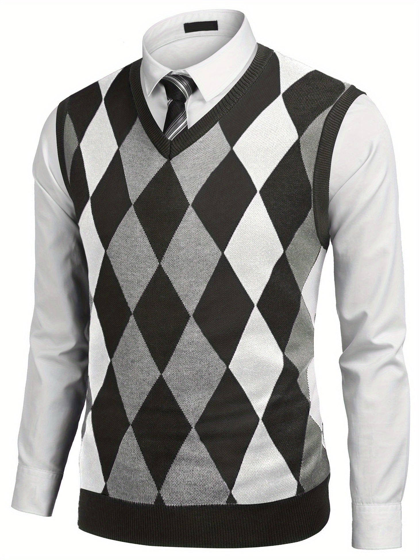 Slim Fit Argyle Sweater Vest