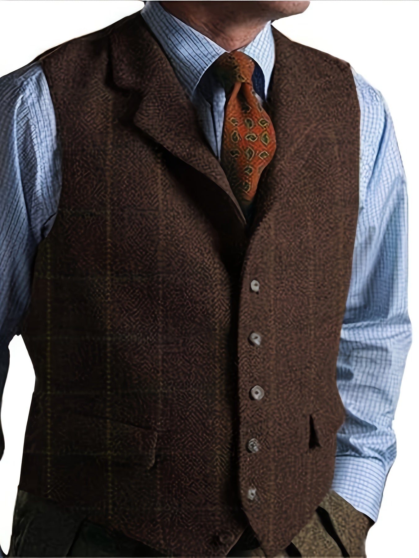 Vintage Western Tweed Vest