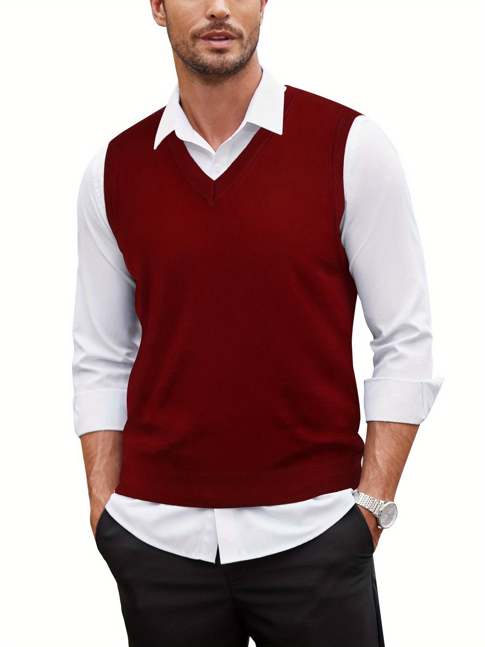 Slim Fit Argyle Sweater Vest