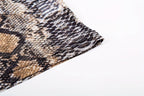 2025  women's snake print stretch mesh T T-shirt