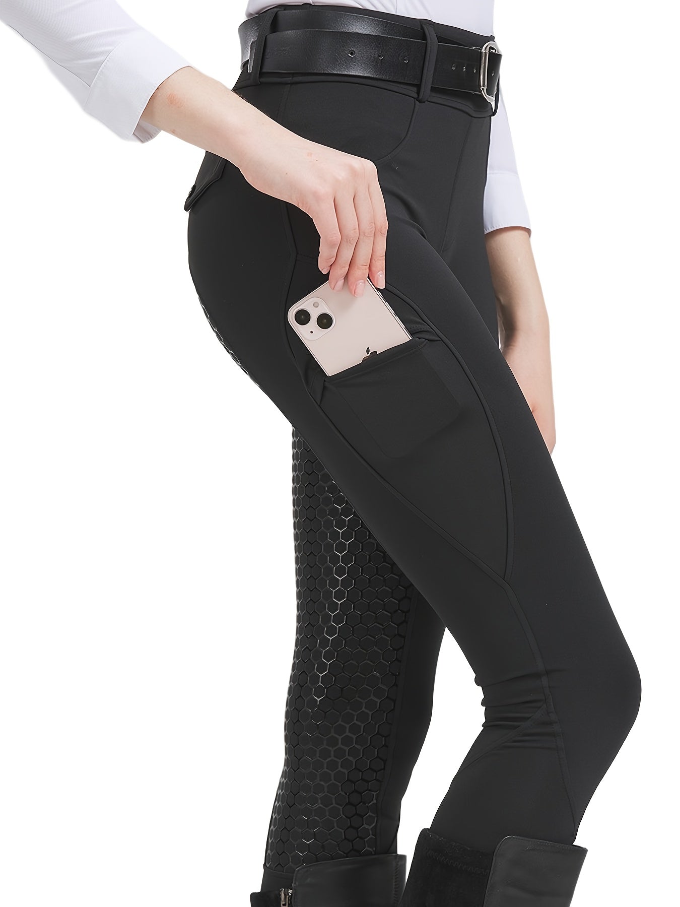 Equestrian Pants High Elastic Slim Fit Full Silicone Women's Riding Pants