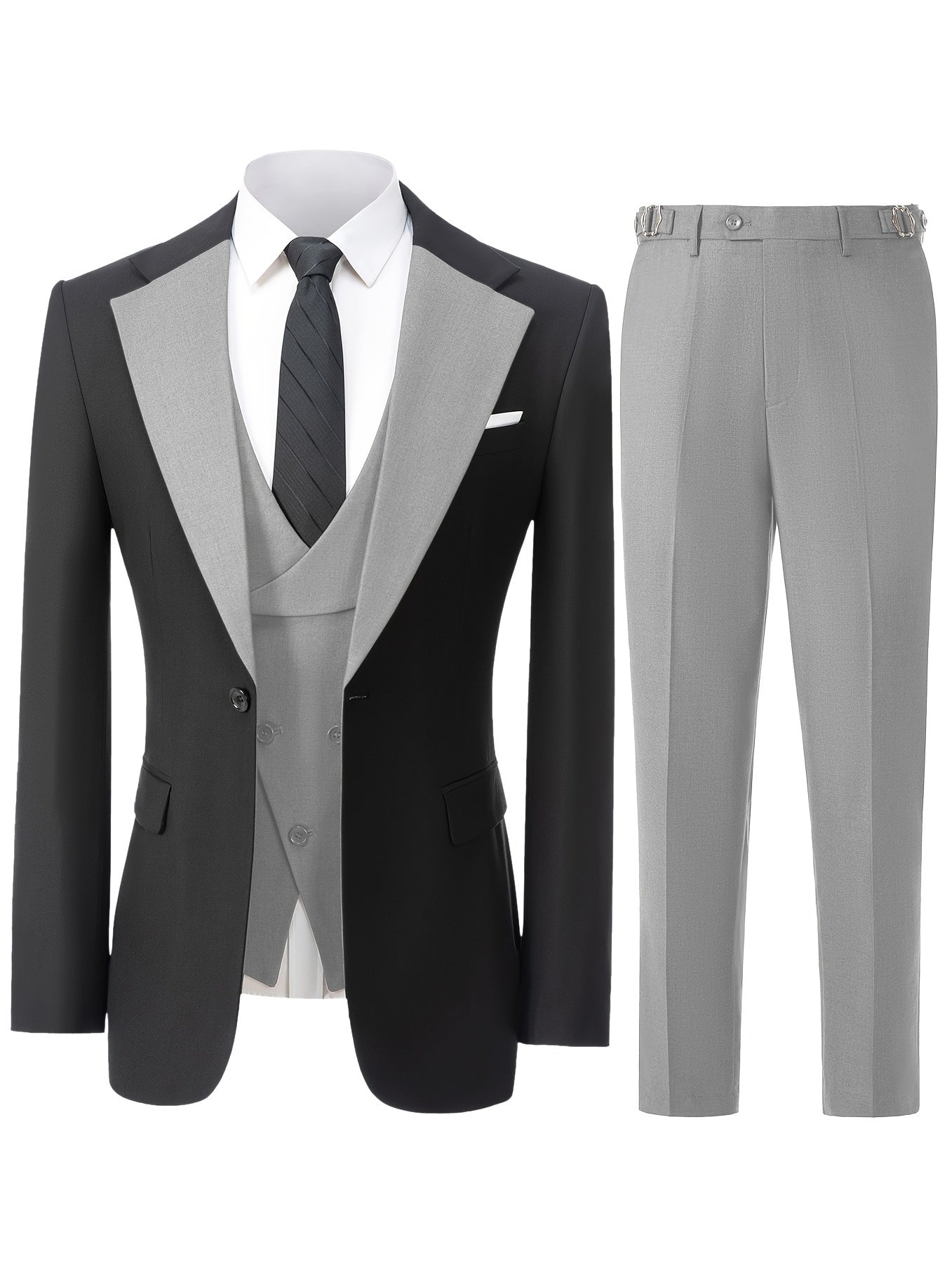 Men's 3pcs Suit for Groom And Best Man