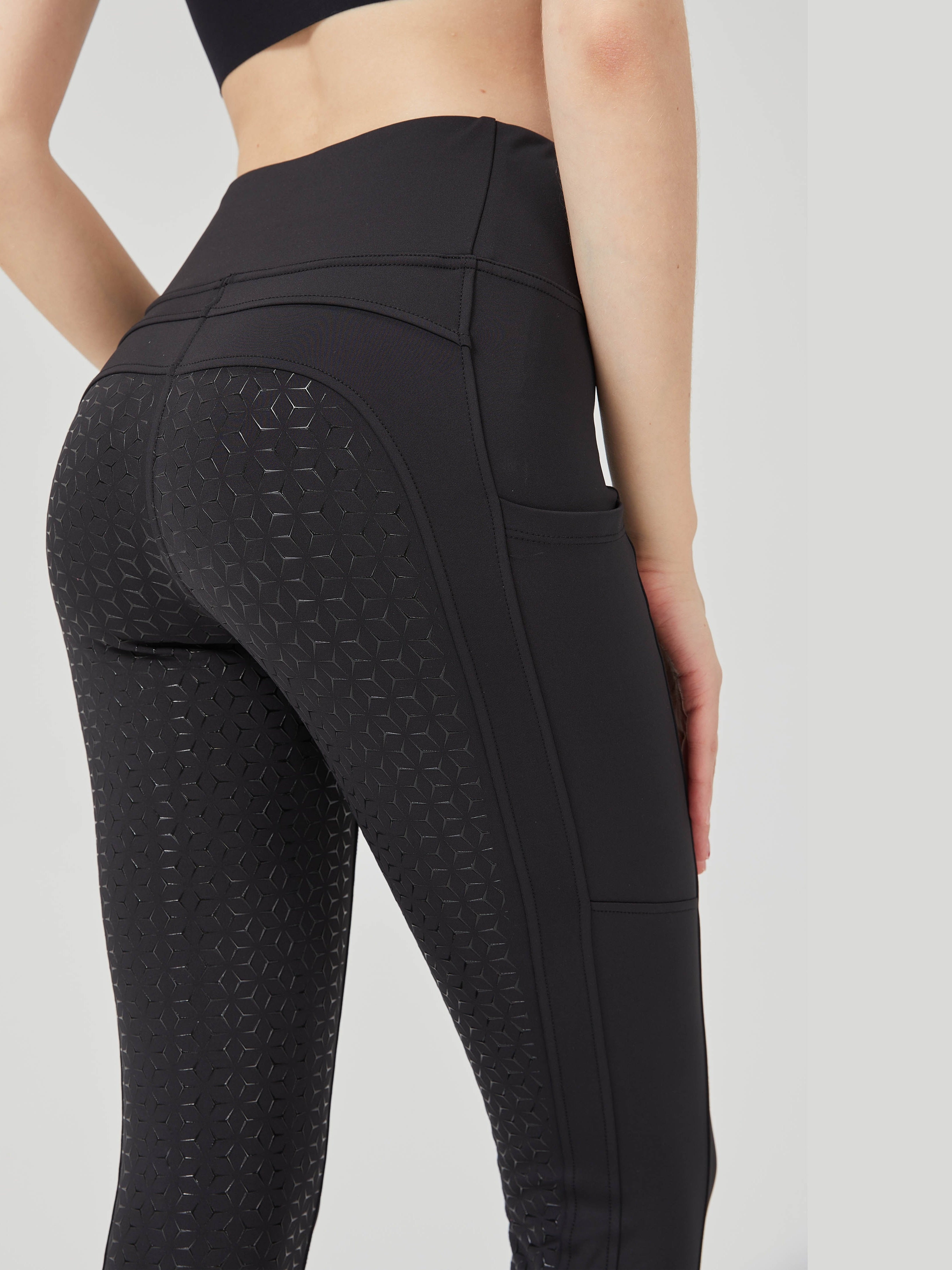 Silicone Equestrian Pants High Waist
