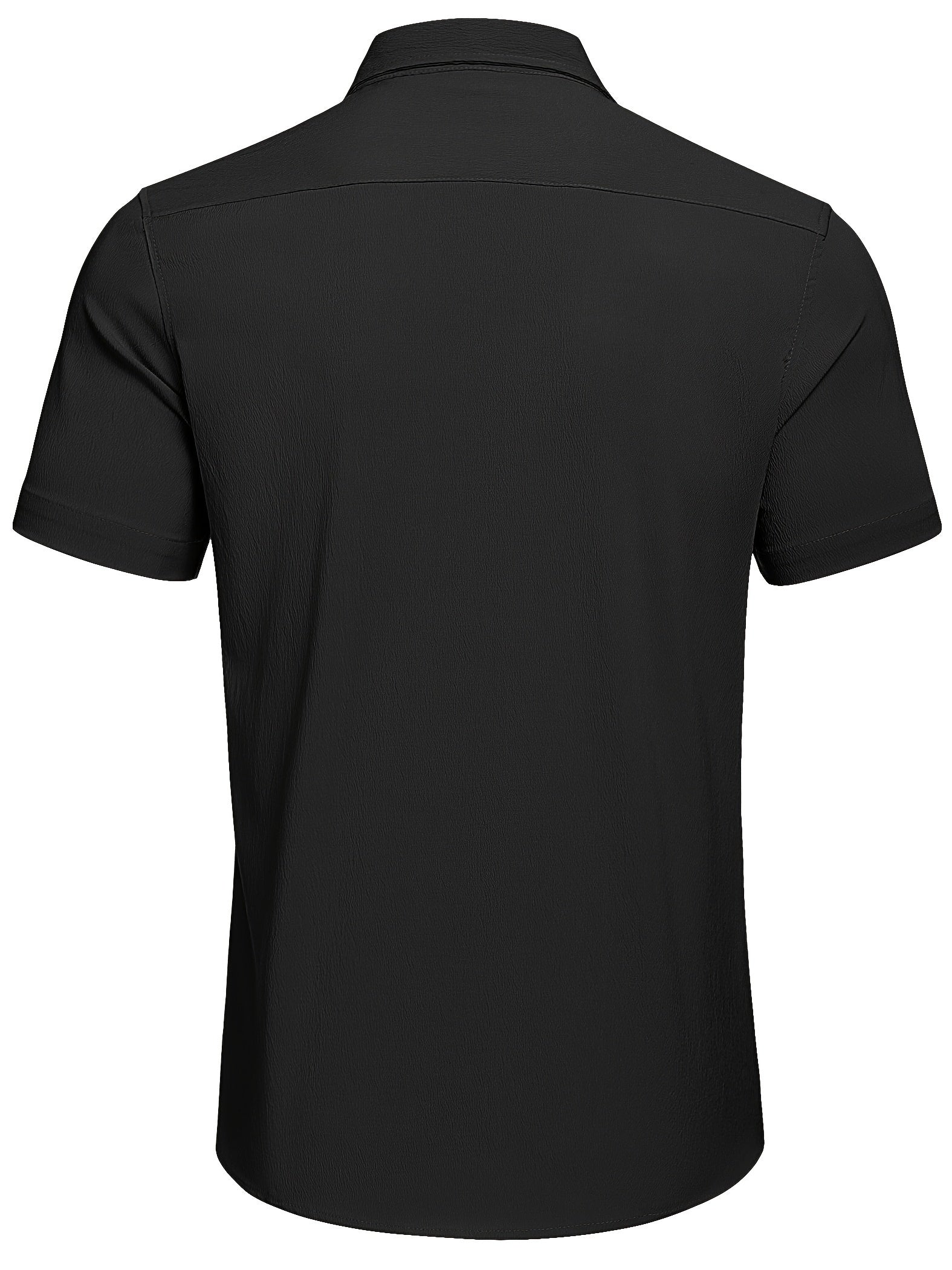 Lightweight Textured Men's Casual Short Sleeve