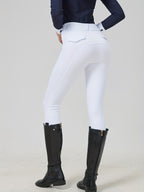 High Elastic Slim Fit Full Silicone Women Equestrian Pants