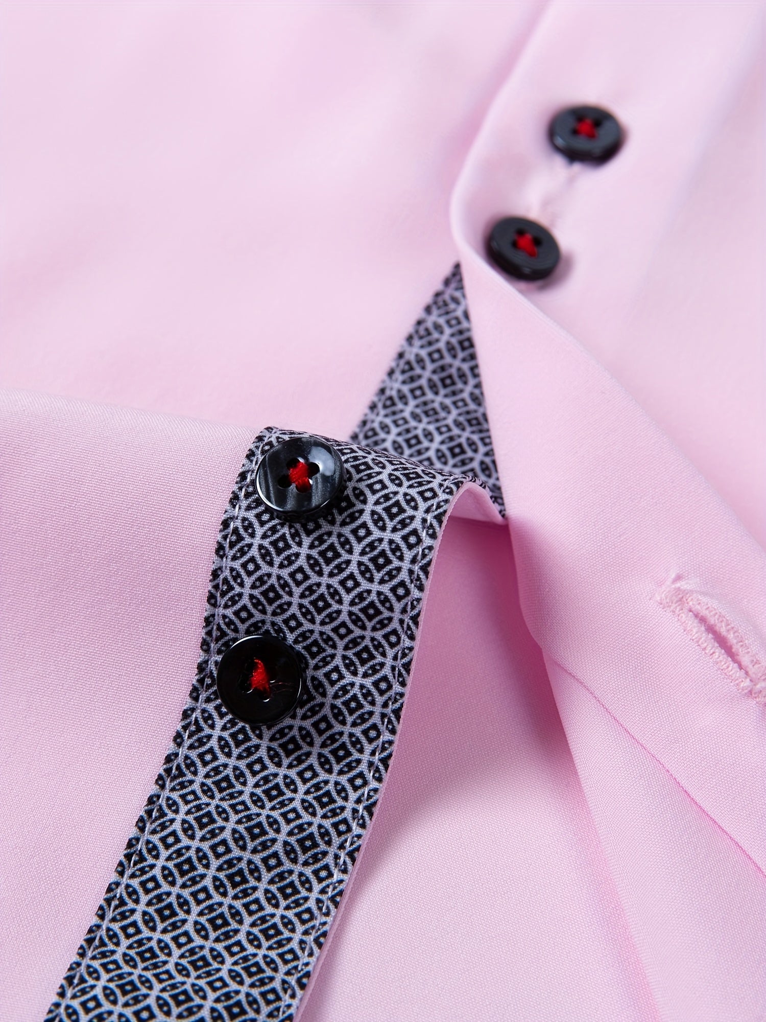 Men's Stylish  Long Sleeve Button-Up Shirt