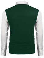Slim Fit Plus Size Argyle Sweater Vest
