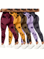 5 Pack of High-Waist Abdominal Control Yoga Pants