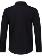 Men's Stylish  Long Sleeve Button-Up Shirt