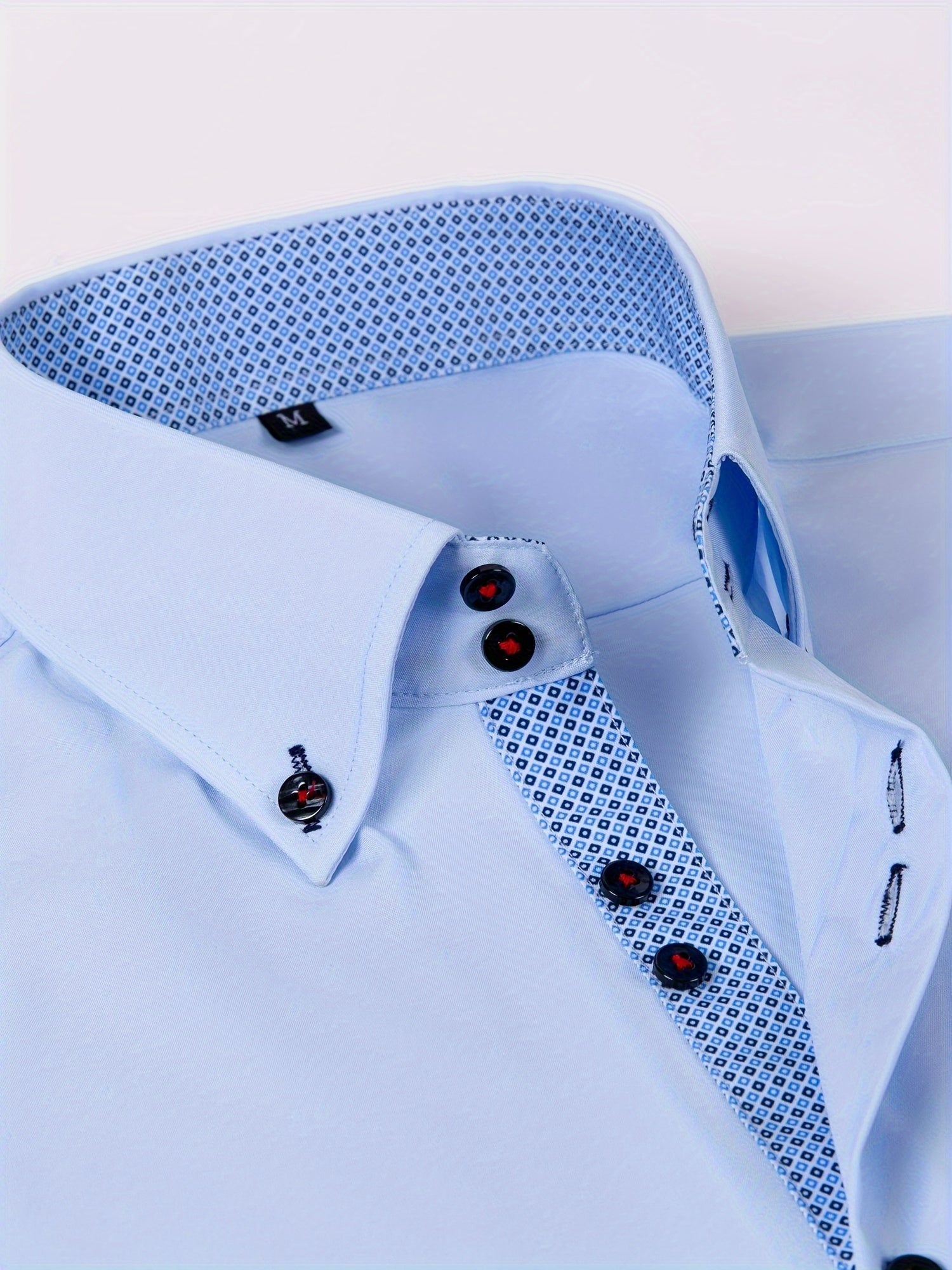 Men's Stylish  Long Sleeve Button-Up Shirt