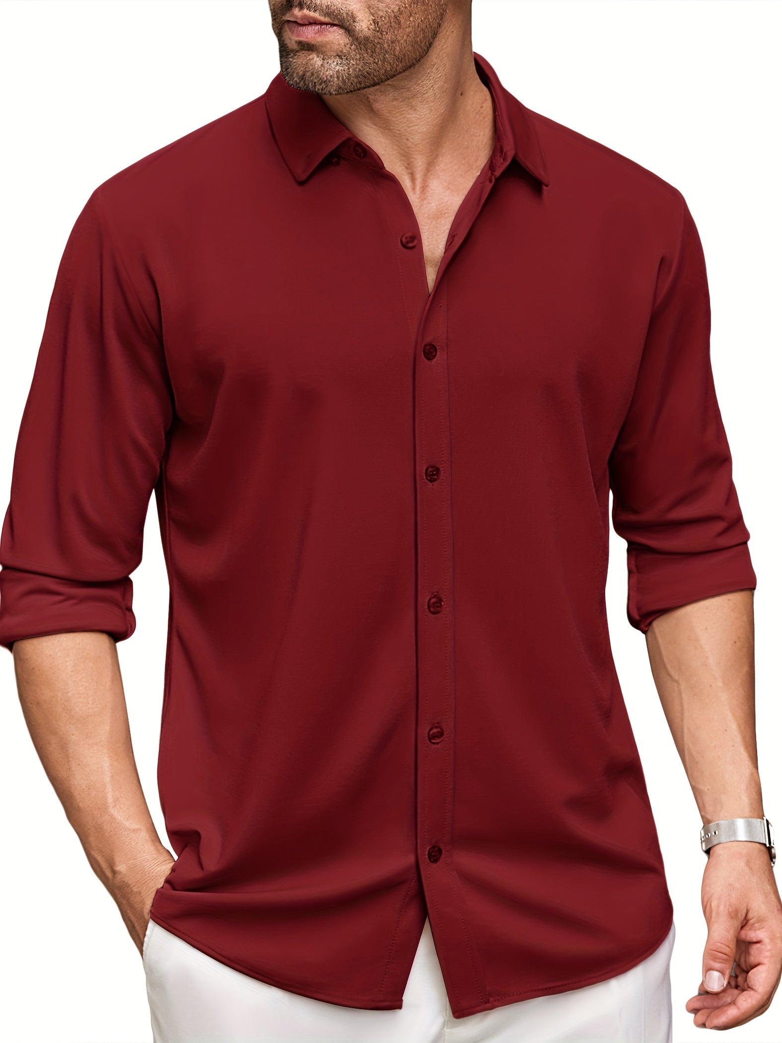 Men's Long Sleeve Wrinkle Free Shirt