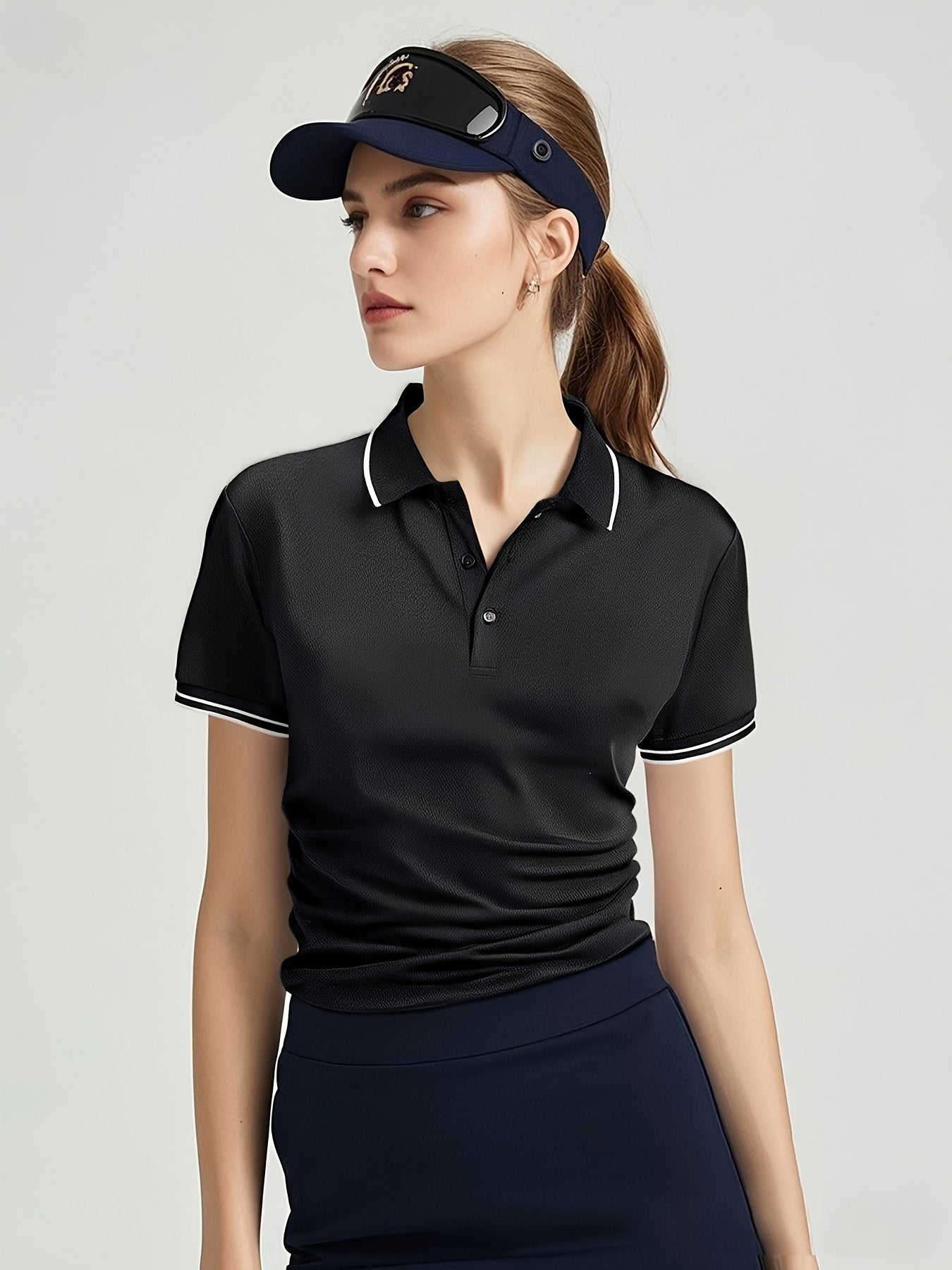 Women's Short Sleeve Polo Top