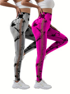 2pcs Women's High Waist Abdominal Control Yoga Pants