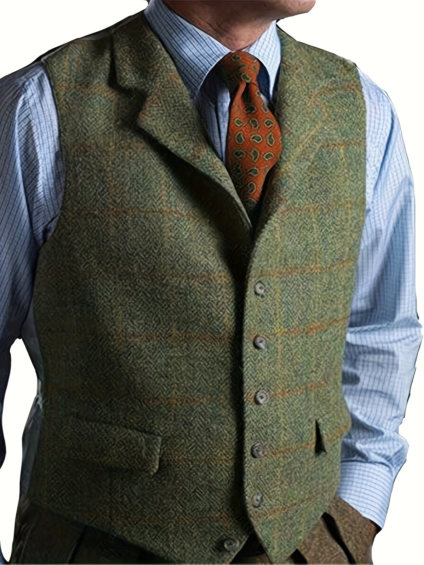 Vintage Western Tweed Vest