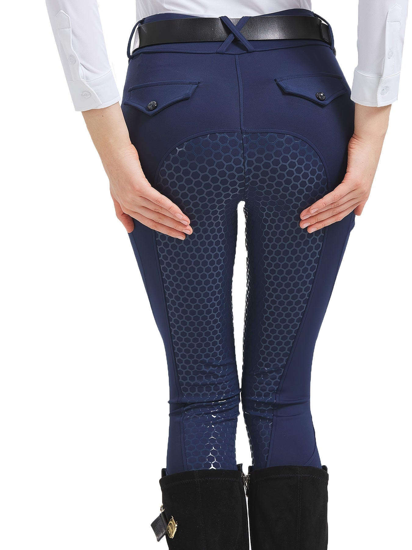 Equestrian Pants High Elastic Slim Fit Full Silicone Women's Riding Pants