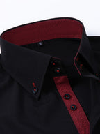 Men's Stylish  Long Sleeve Button-Up Shirt
