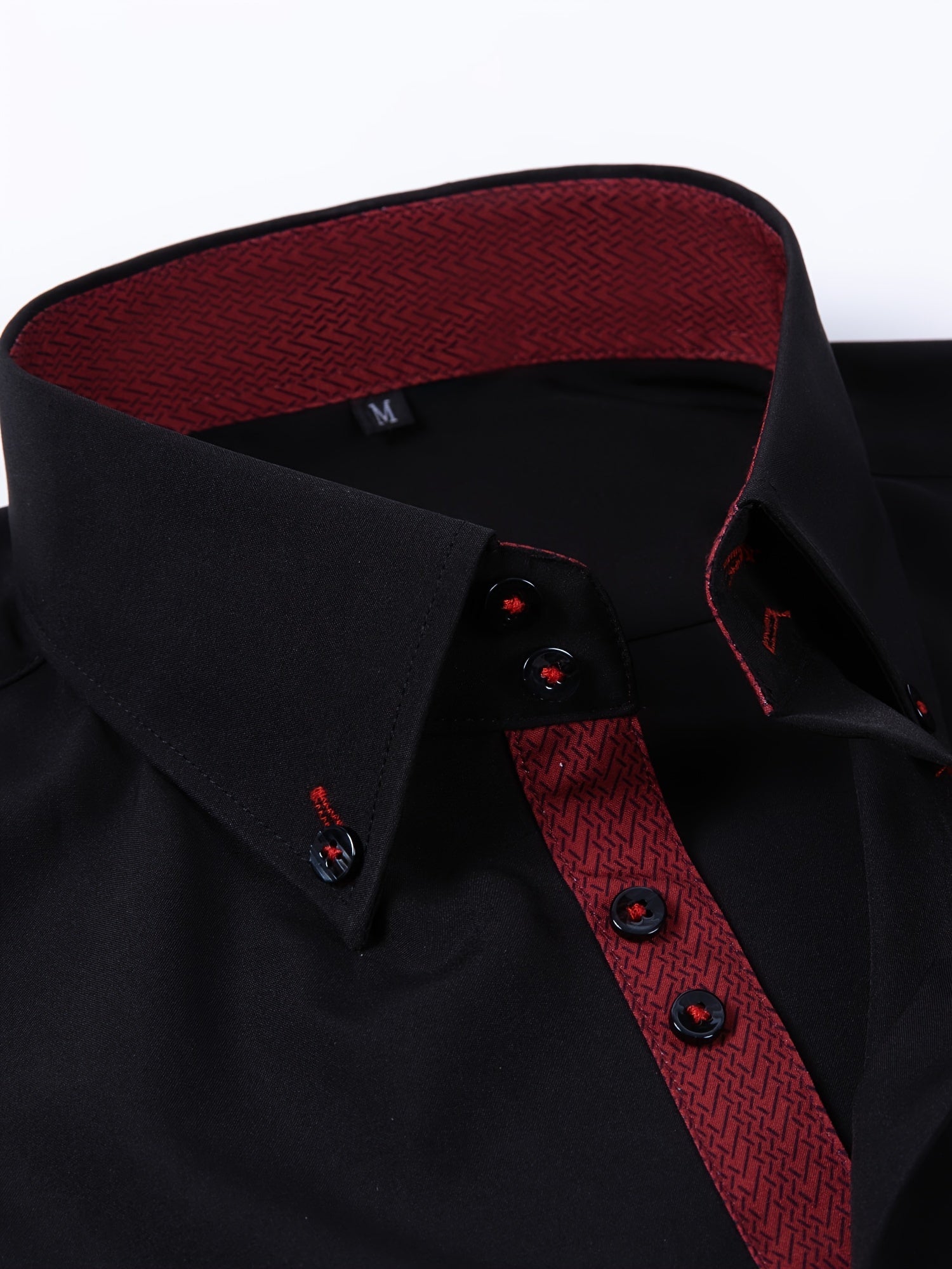 Men's Stylish  Long Sleeve Button-Up Shirt