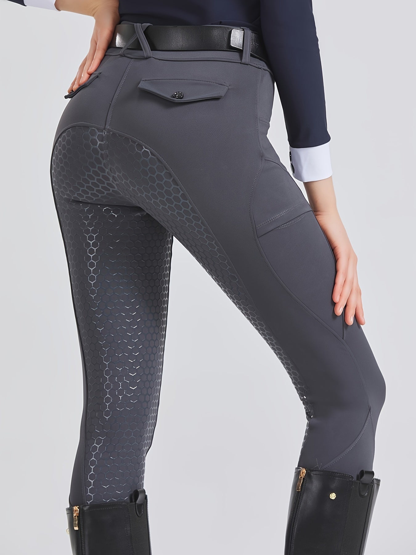 Equestrian Pants High Elastic Slim Fit Full Silicone Women's Riding Pants