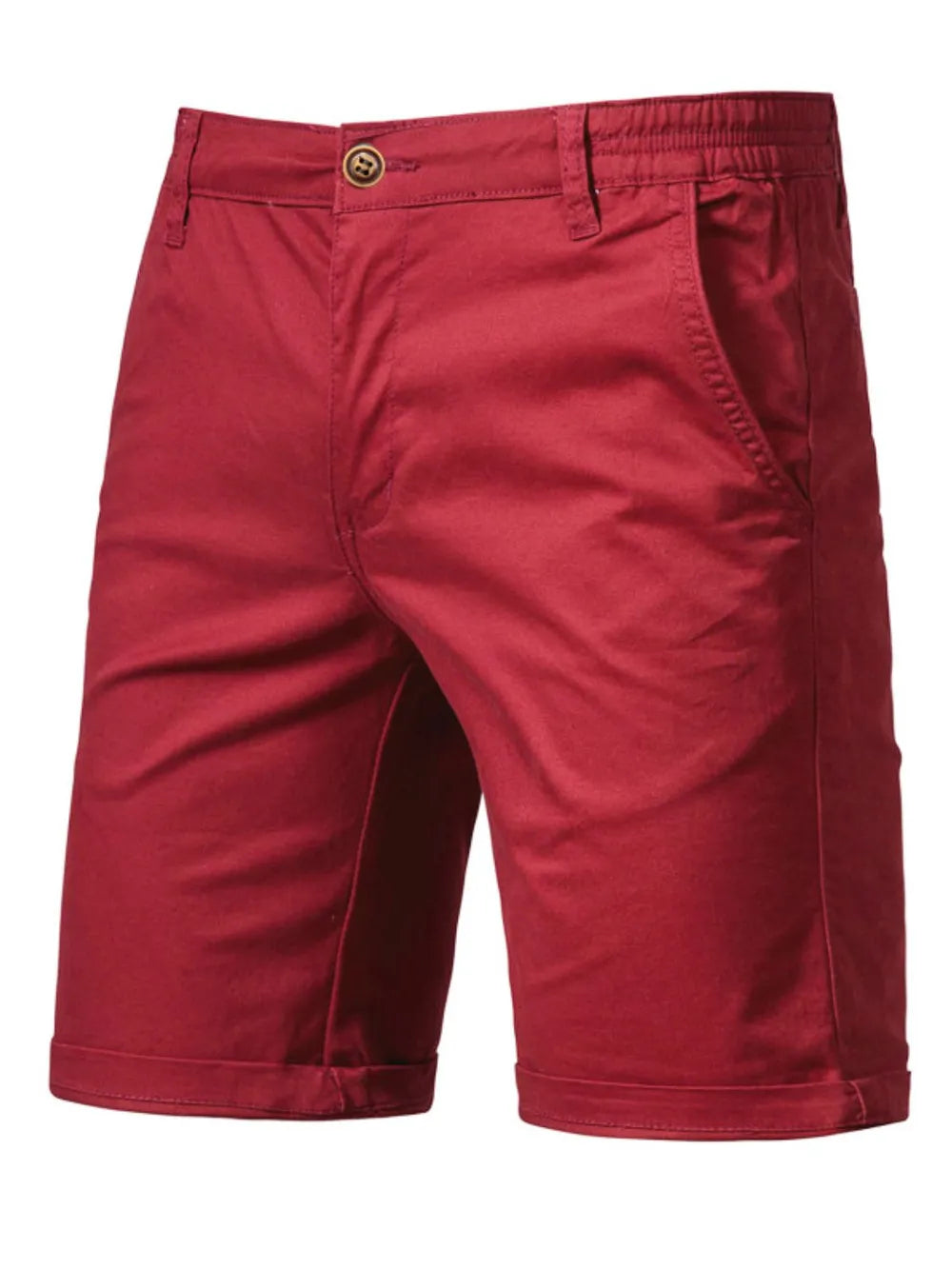 Trendsi comfortable bermuda shorts with pockets in red for casual wear