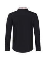 Men's Fashion Color Block Long Sleeve Casual Shirt