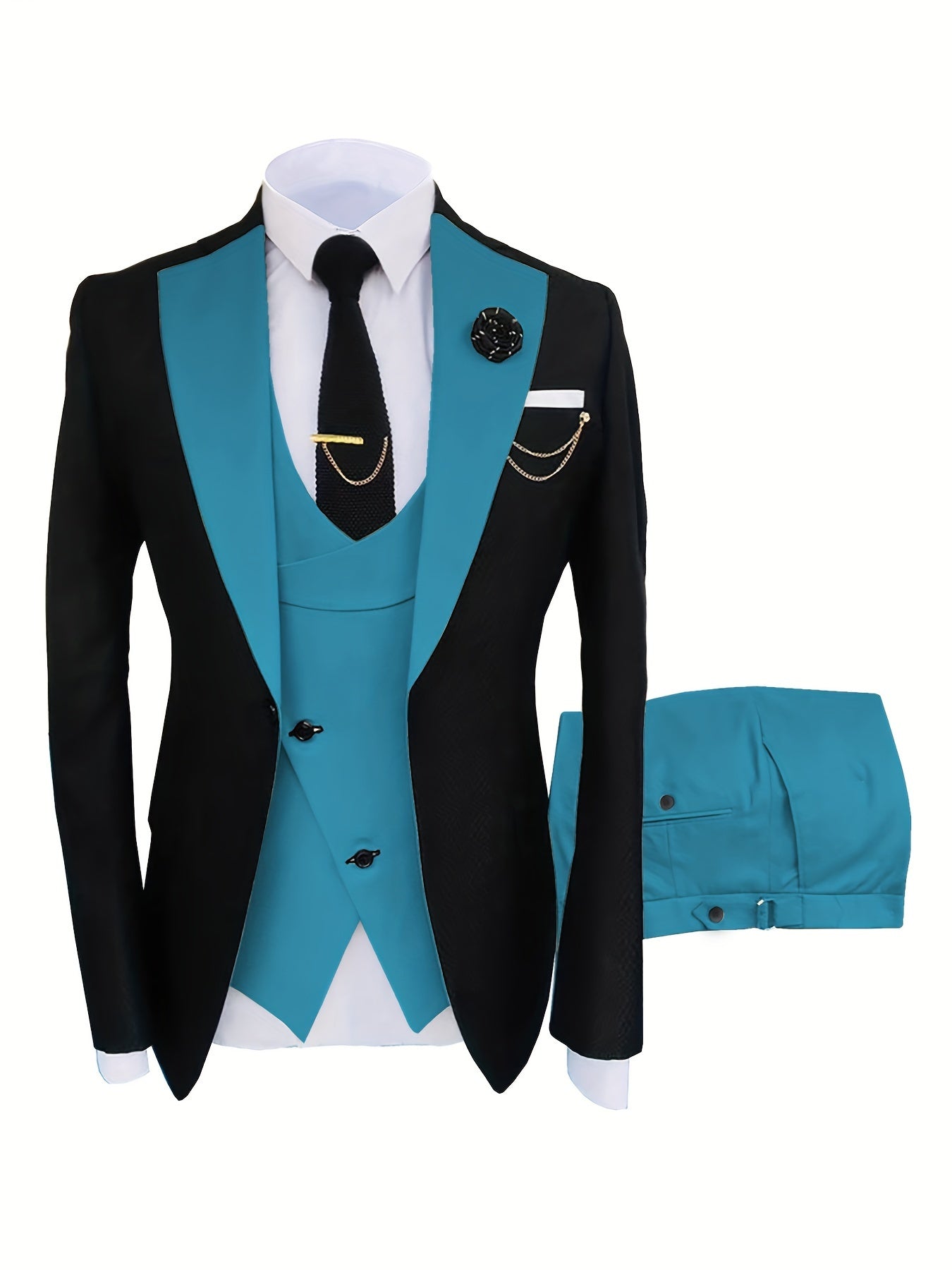 Men's 3pcs Suit for Groom And Best Man