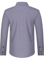 Men's Stylish  Long Sleeve Button-Up Shirt