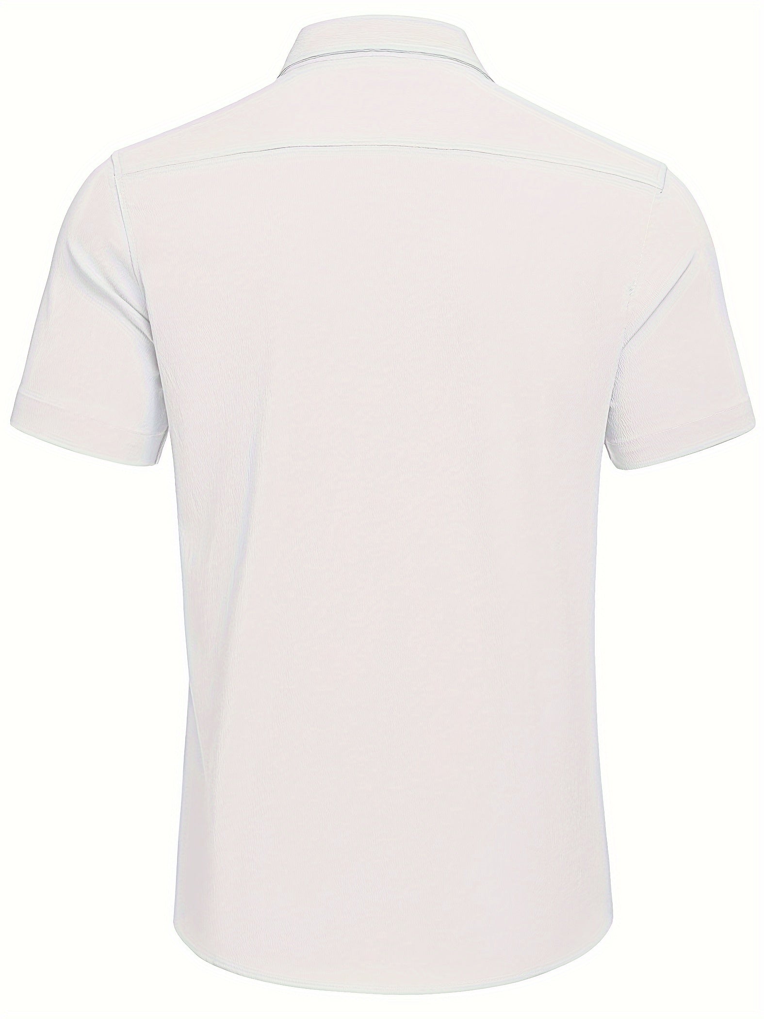 Lightweight Textured Men's Casual Short Sleeve