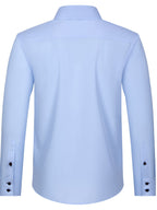 Men's Stylish  Long Sleeve Button-Up Shirt