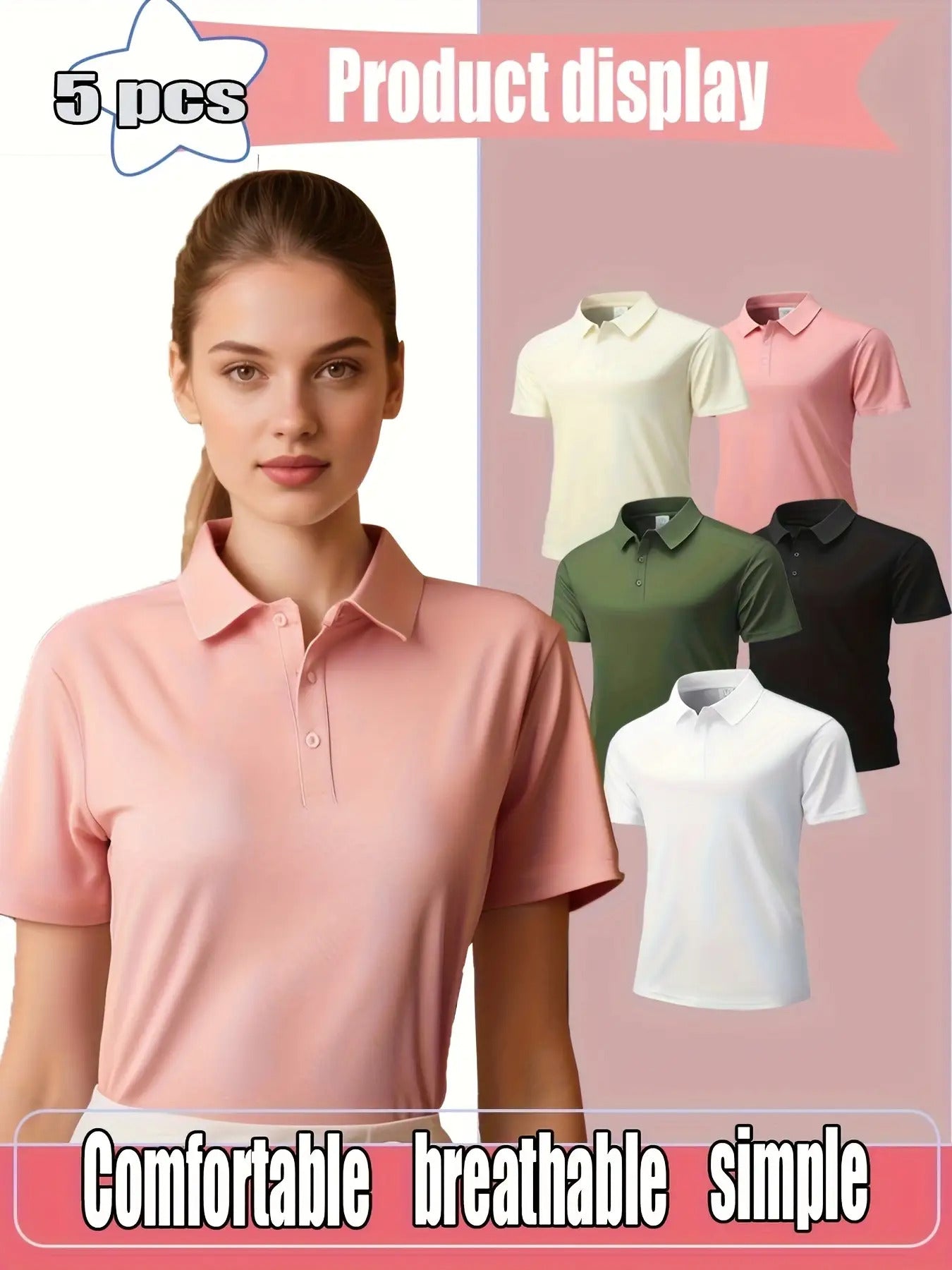 5pcs Set POLO Shirt