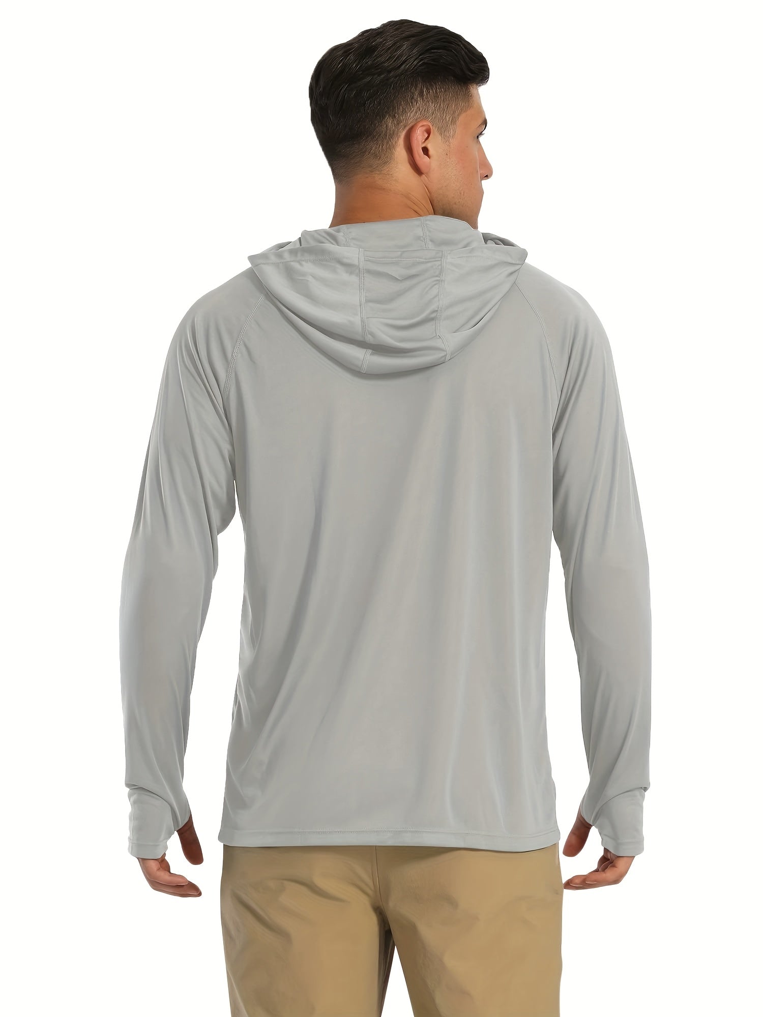 Men's Summer UPF 50+Long Sleeve Round Neck Sun Protection Pullover