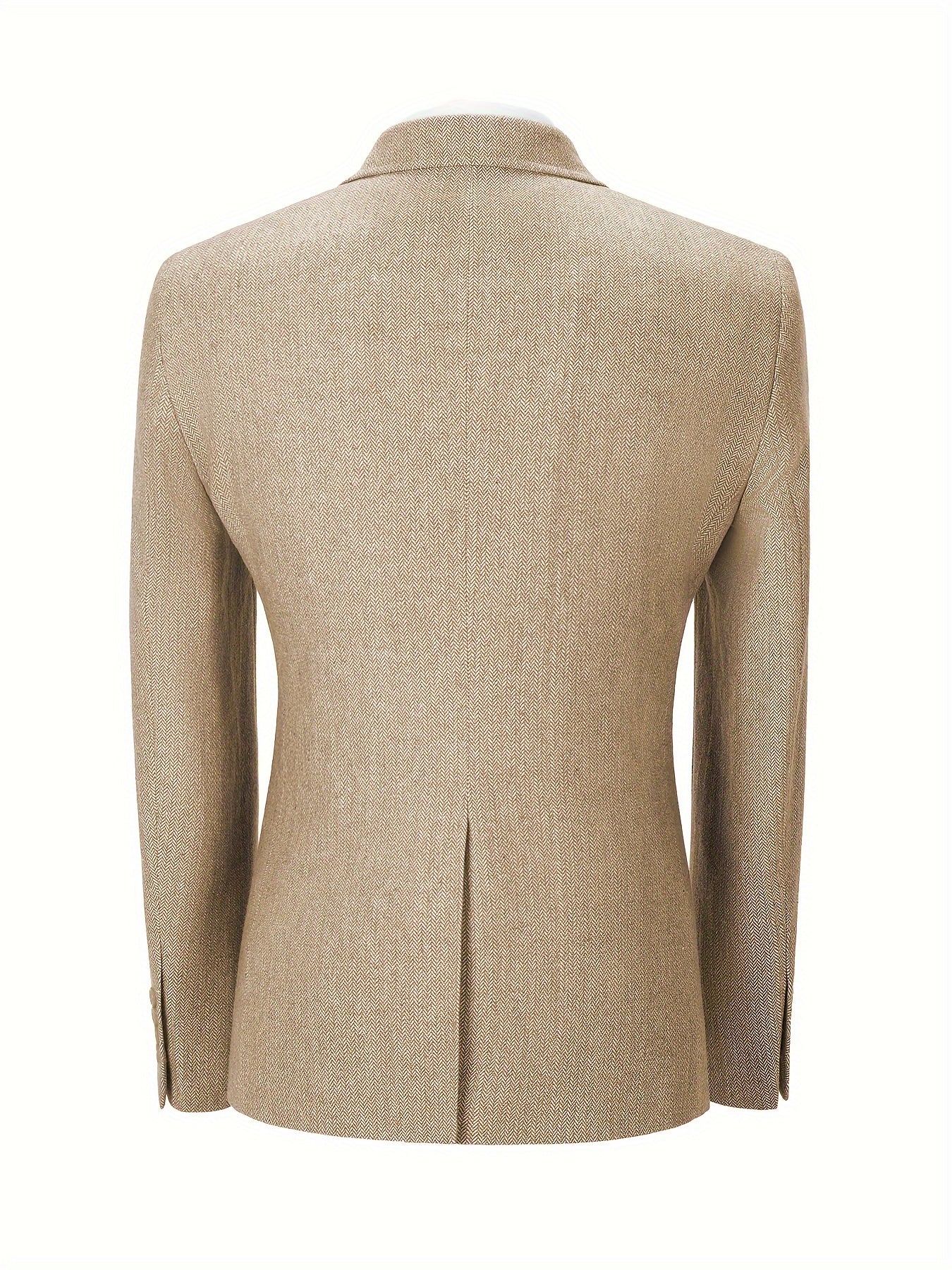 Men's 3pcs Wool Blend Herringbone Tweed Suits