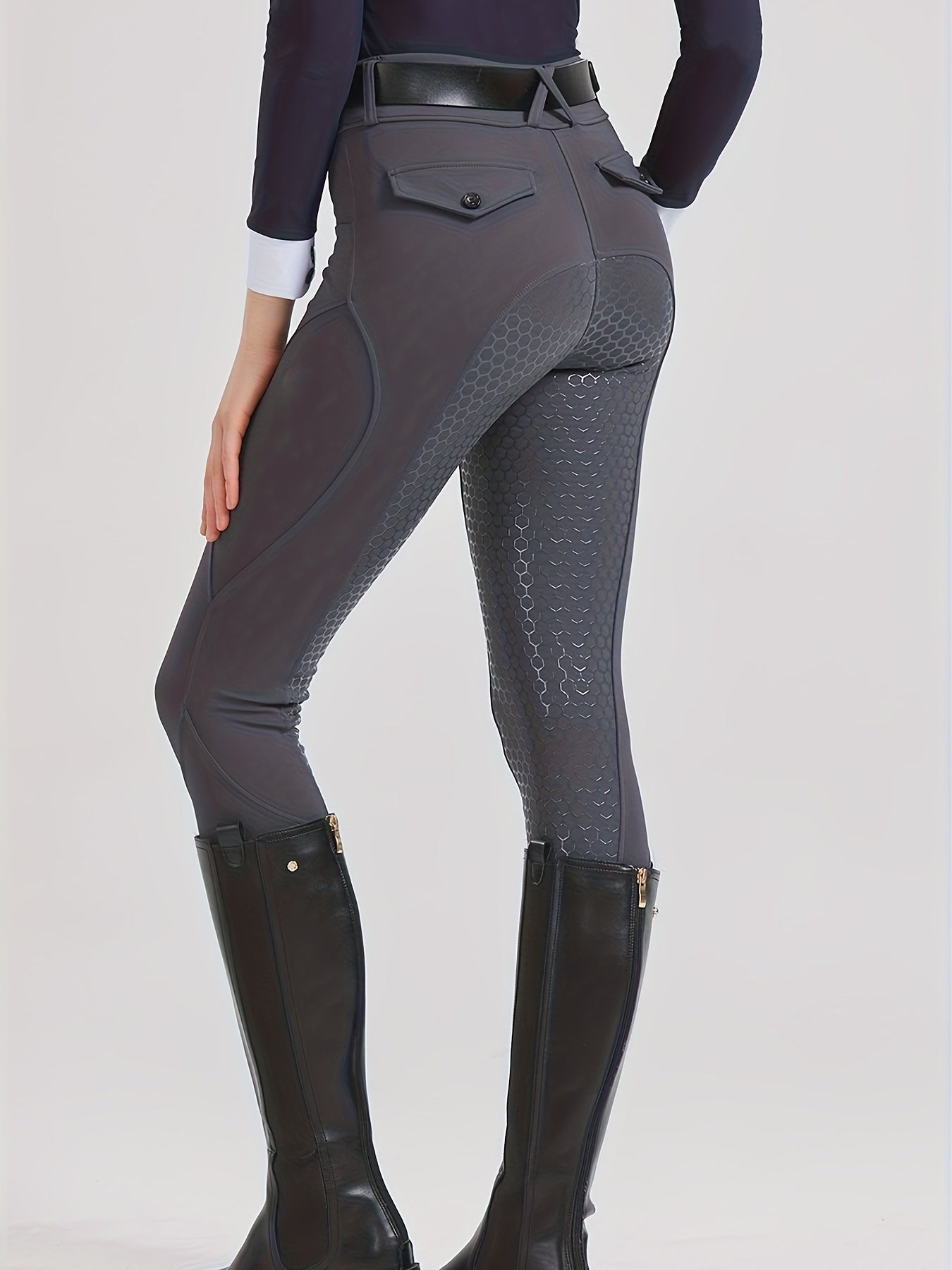 Equestrian Pants High Elastic Slim Fit Full Silicone Women's Riding Pants
