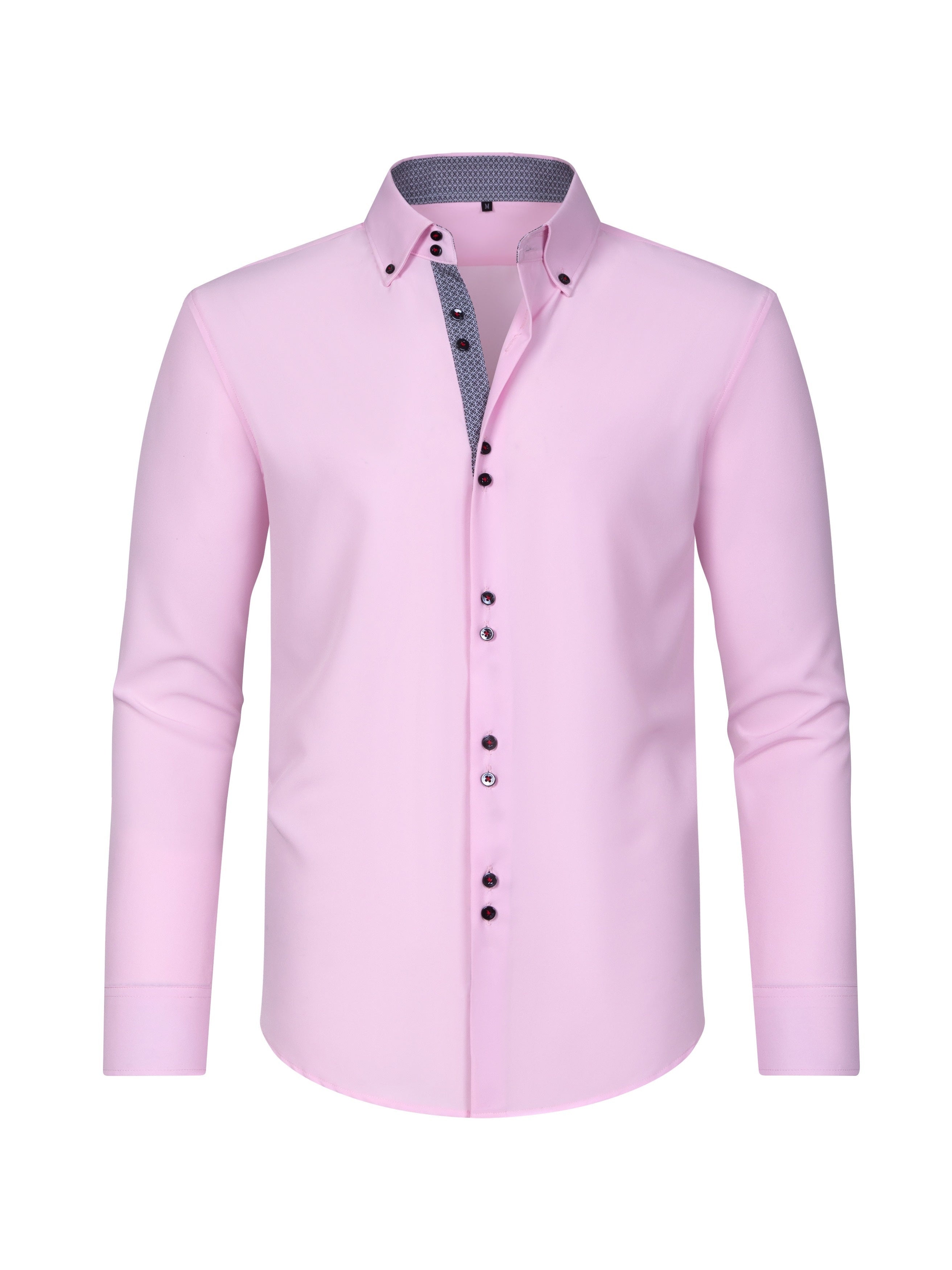 Men's Stylish  Long Sleeve Button-Up Shirt