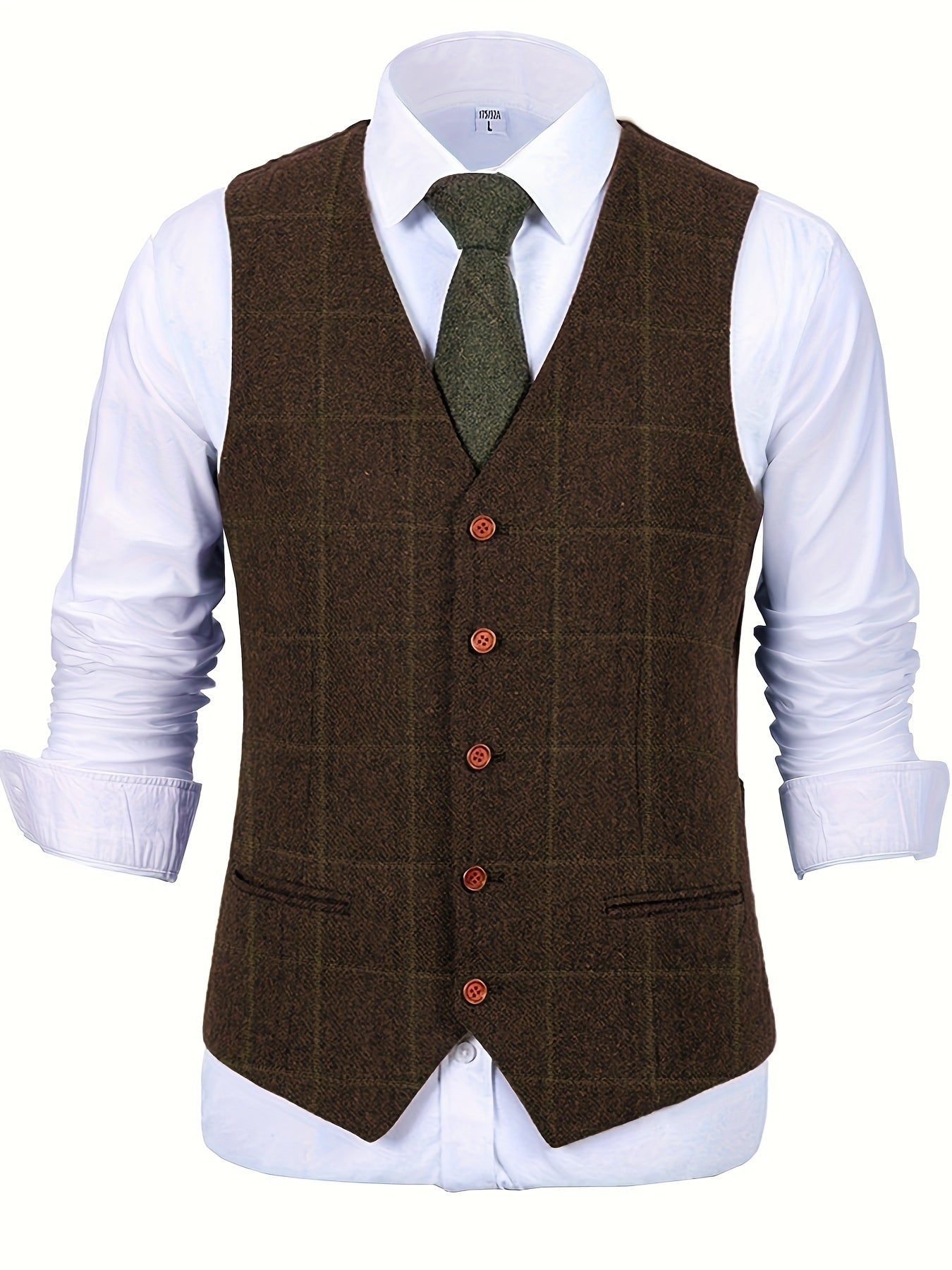 Vintage Western Tweed Vest