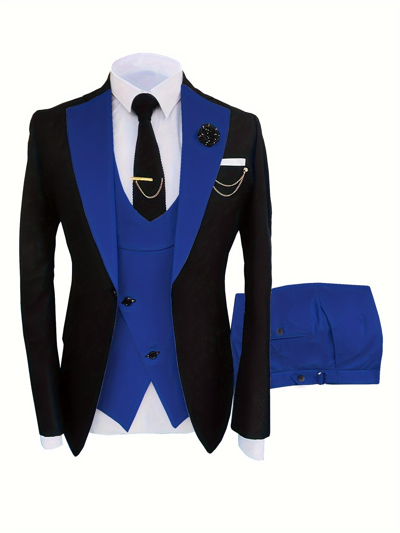Men's 3pcs Suit for Groom And Best Man