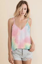 Trendsi tie dye cami top in pastel colors, perfect for casual summer outfits