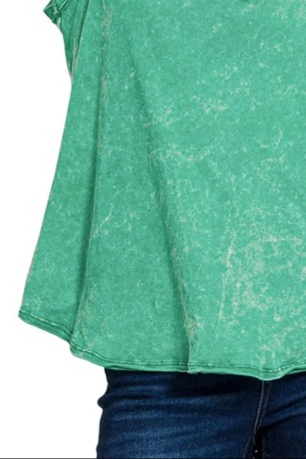 Zenana sleeveless top in green with a relaxed fit, perfect for casual summer outfits